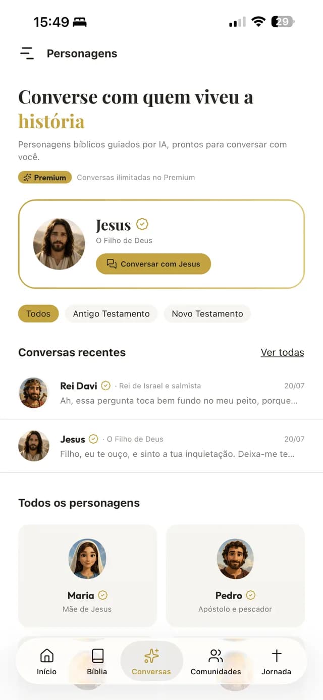 Tela de um app real criado com IA e publicado nas lojas