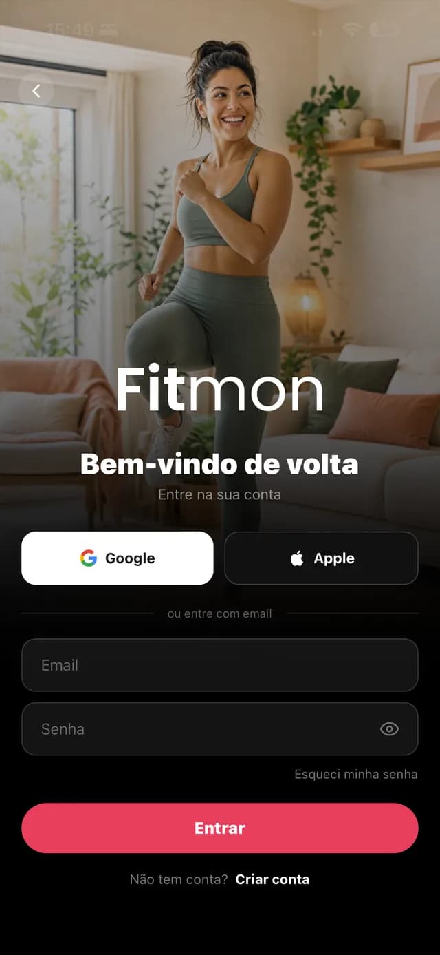Tela de um app real criado com IA e publicado nas lojas